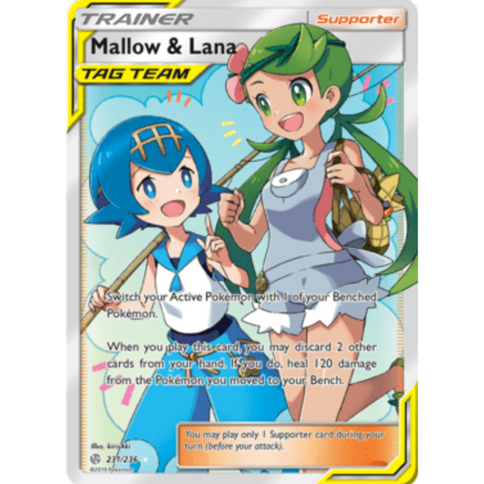 Mallow & Lana (Full Art) 231  - Holofoil SM  Cosmic Eclipse - Ultra Rare