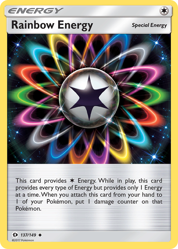 Rainbow Energy 137  SM Base Set - Uncommon