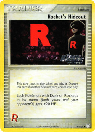 Rocket's Hideout 087  - Reverse Holofoil Team Rocket Returns - Uncommon