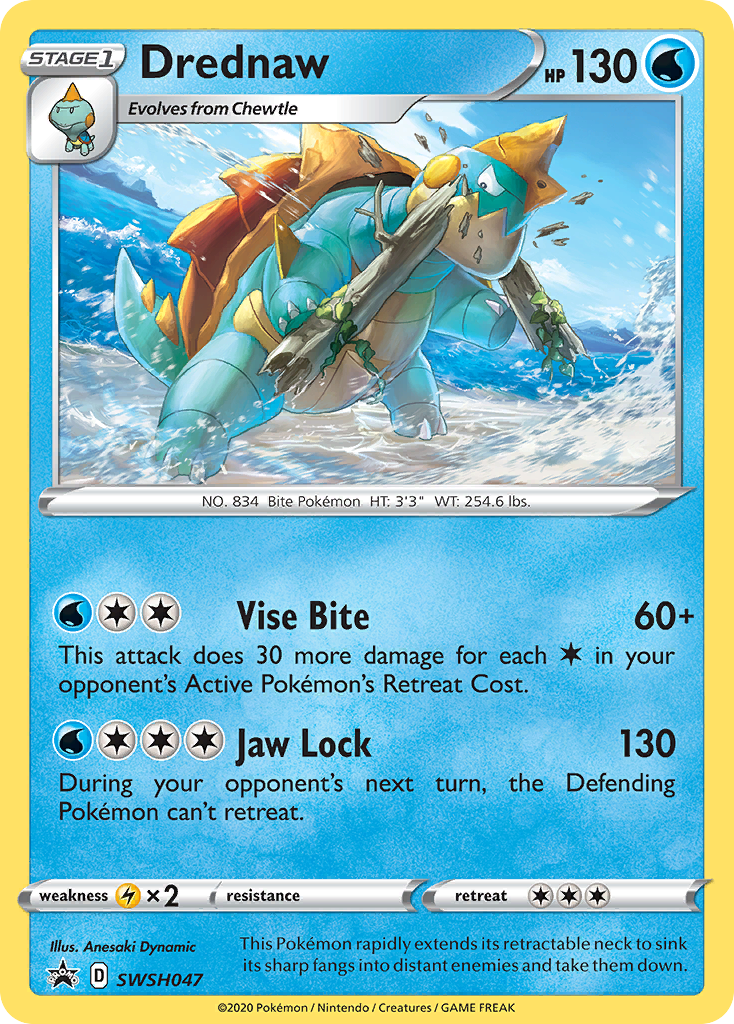 Drednaw - SWSH047  - Holofoil SWSH Sword & Shield Promo Cards - Promo