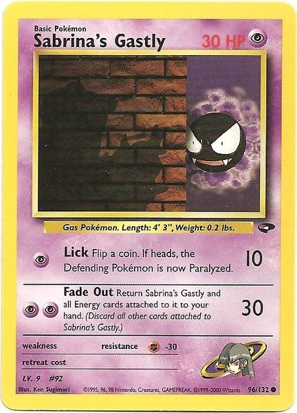 Sabrina's Gastly (96) 096  - Unlimited Gym Challenge - Common