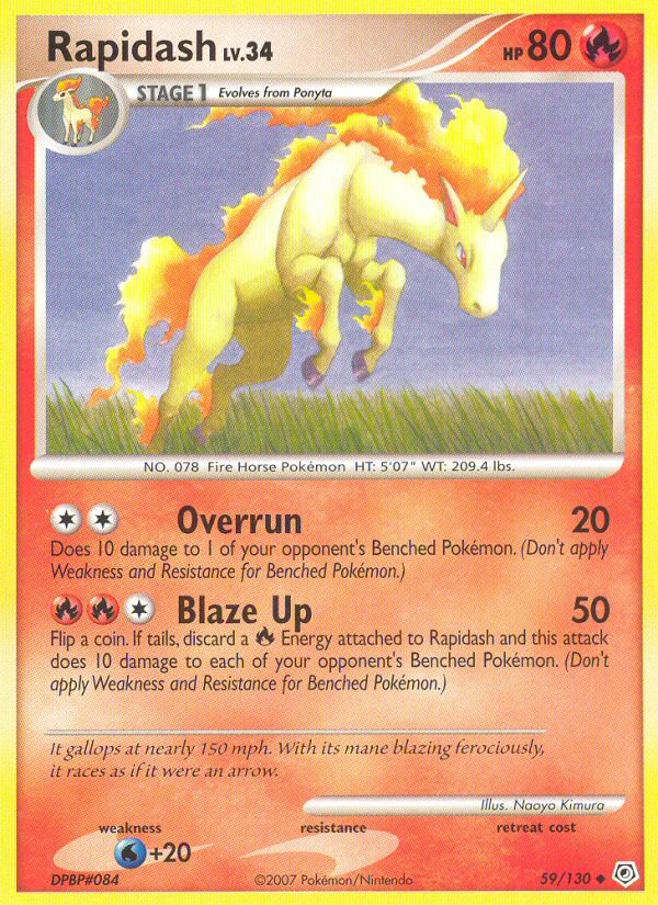 Rapidash  Diamond and Pearl - Uncommon
