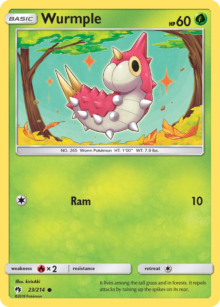 Wurmple (23) 023/214  SM  Lost Thunder - Common