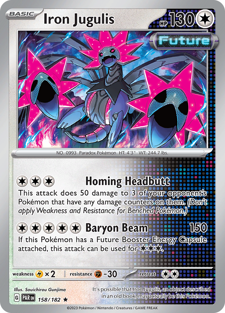 Iron Jugulis 158/182  - Holofoil SV04 Paradox Rift - Rare