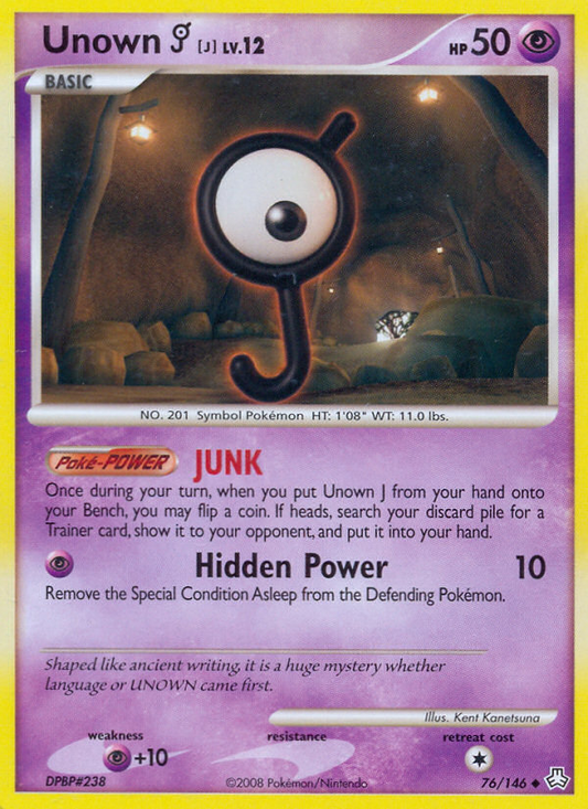 Unown (J)  Legends Awakened - Uncommon