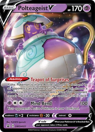 Polteageist V SWSH021  - Holofoil SWSH Sword & Shield Promo Cards - Promo