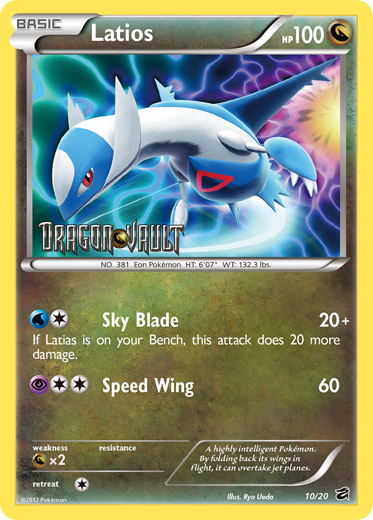 Latios - 10/20 (Dragon Vault)/20  - Holofoil Blister Exclusives - Promo