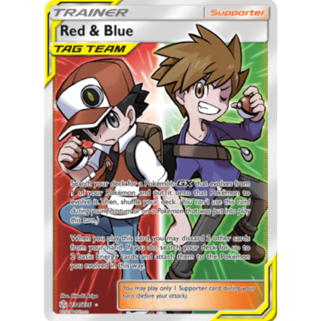 Red & Blue (Full Art) 234  - Holofoil SM  Cosmic Eclipse - Ultra Rare