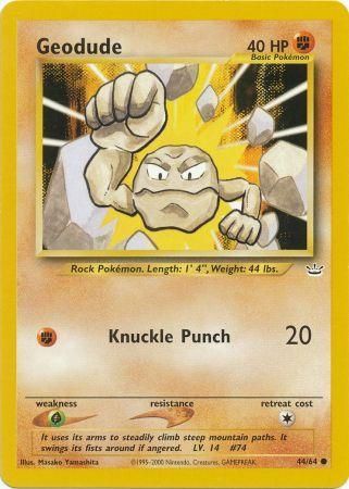 Geodude 044  - Unlimited Neo Revelation - Common