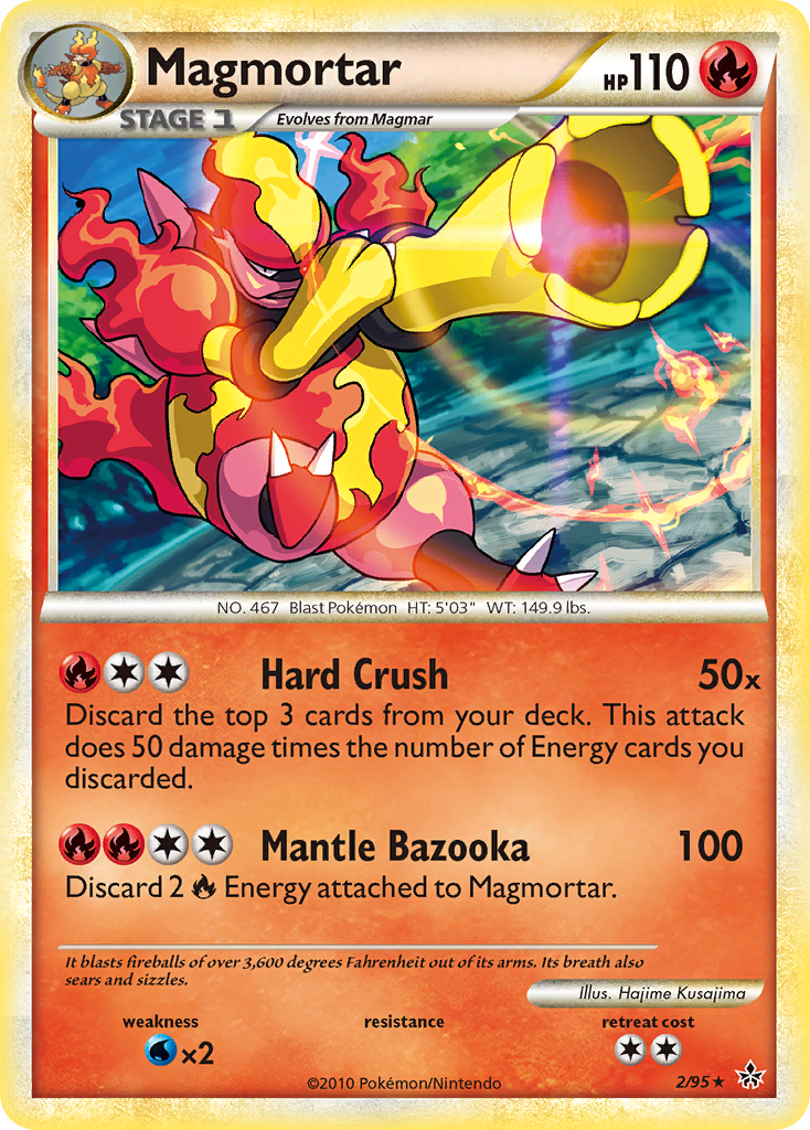 Magmortar 002/95  - Holofoil Unleashed - Holo Rare