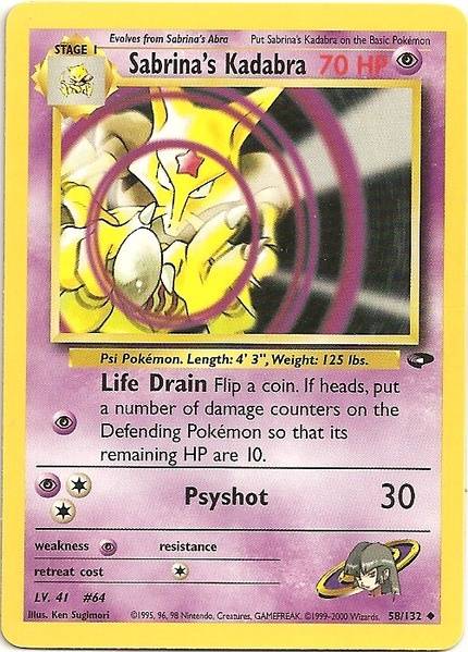 Sabrina's Kadabra 058  - Unlimited Gym Challenge - Uncommon
