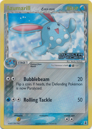 Azumarill (Delta Species) 019  - Reverse Holofoil Delta Species - Rare