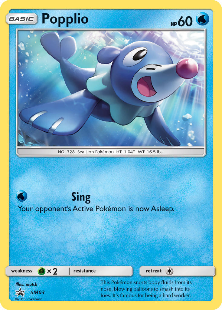 Popplio - SM03  - Holofoil SM Promos - Promo