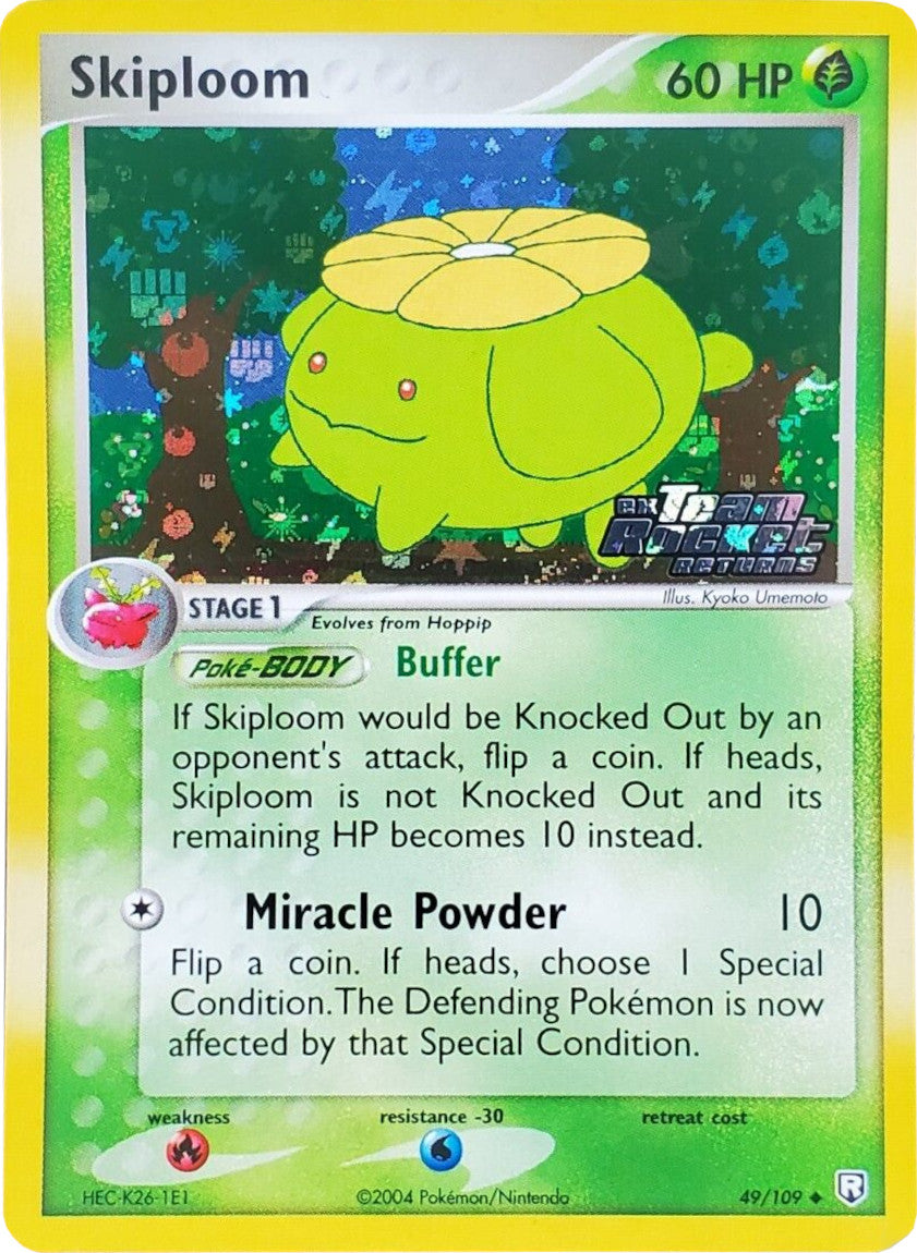 Skiploom 049  - Reverse Holofoil Team Rocket Returns - Uncommon