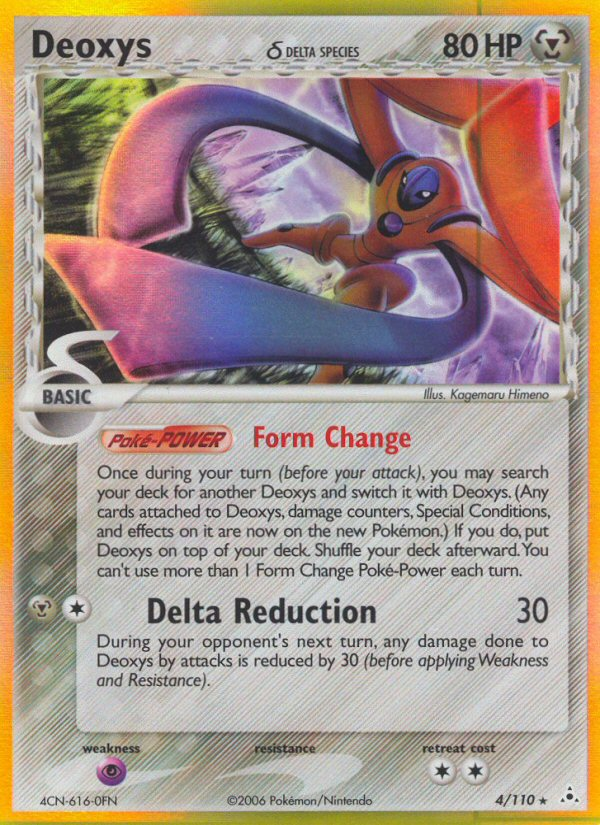 Deoxys (Delta Species - Defense Forme)  - Holofoil Holon Phantoms - Holo Rare