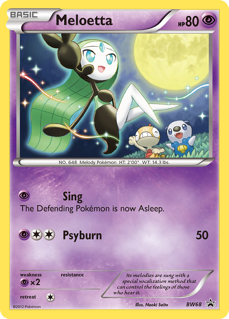 Meloetta BW68  Black and White Promos - Promo