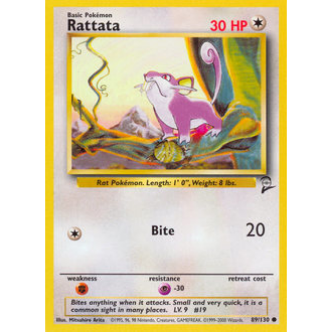 Rattata 089  Base Set 2 - Common