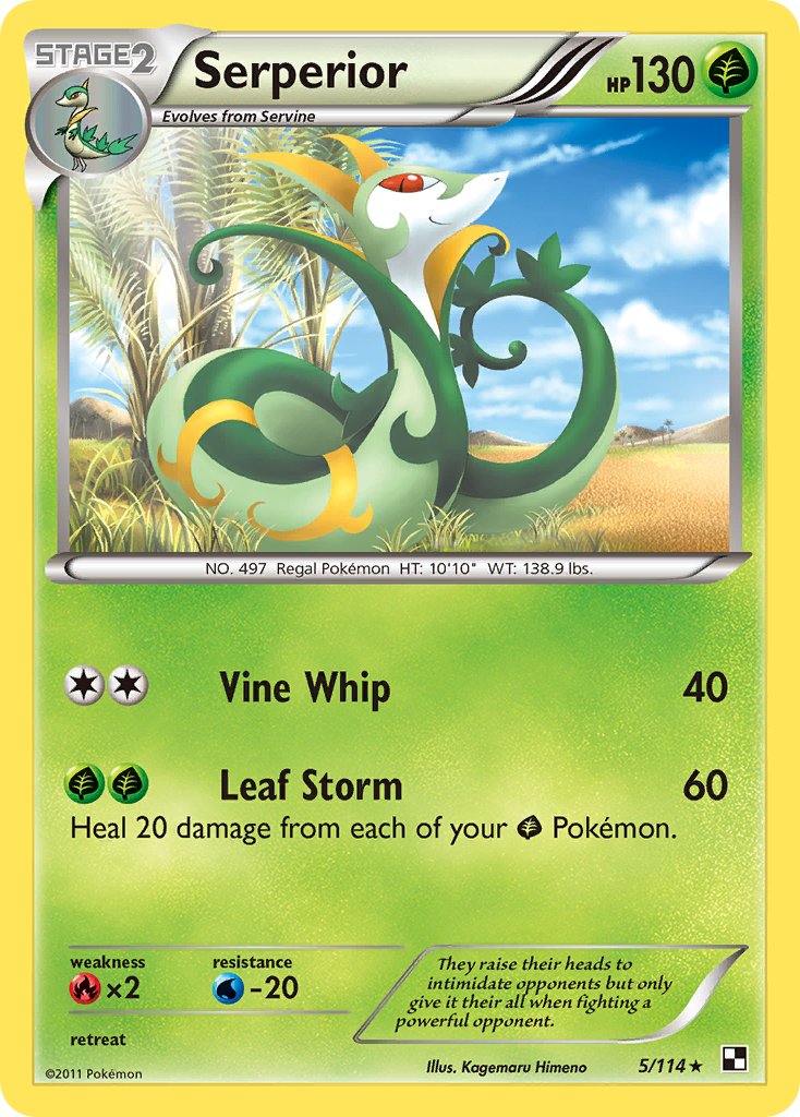 Serperior - 5/114 (Cracked Ice Holo)/114  - Holofoil Deck Exclusives - Holo Rare