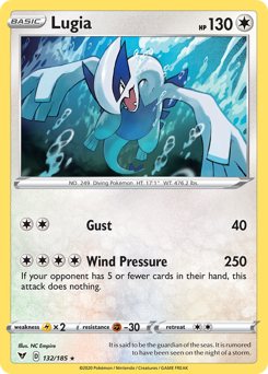 Lugia 132  - Holofoil SWSH04 Vivid Voltage - Holo Rare