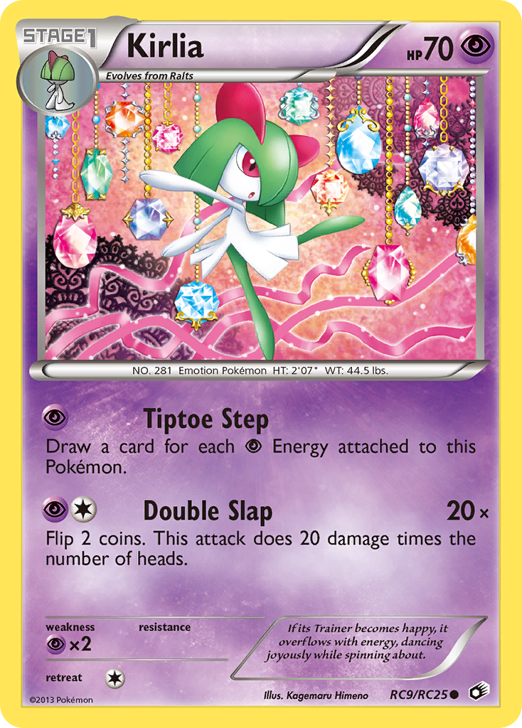 Kirlia RC9  - Holofoil Legendary Treasures Radiant Collection - Common