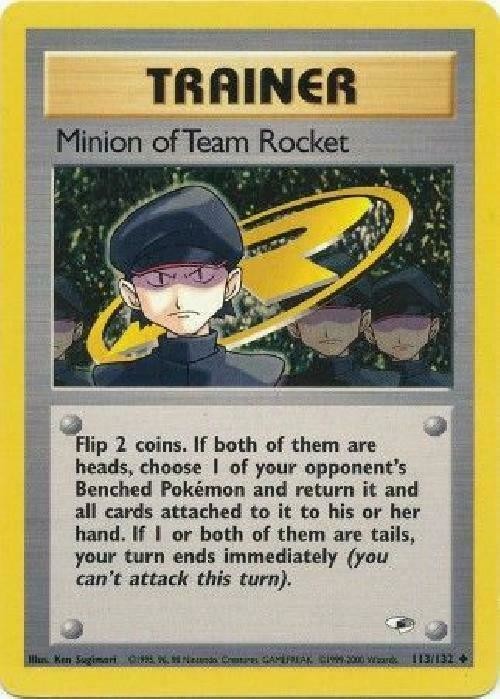 Minion of Team Rocket 113  - Unlimited Gym Heroes - Uncommon