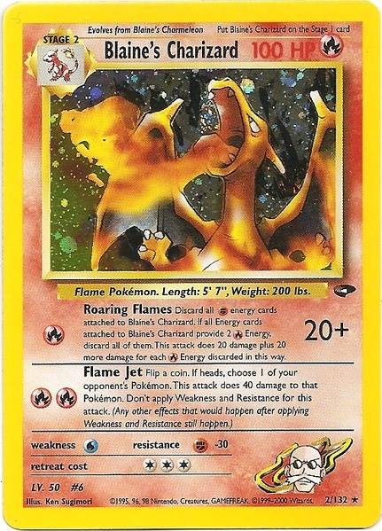 Blaine's Charizard/132  Gym Challenge - Holo Rare