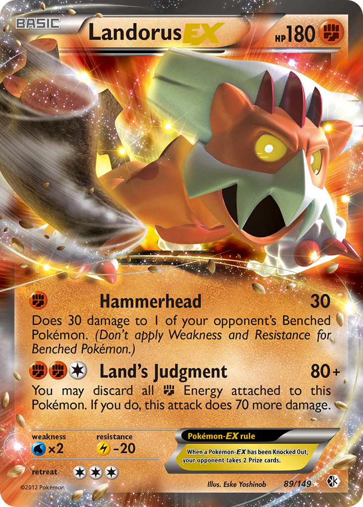 Landorus EX  - Holofoil Boundaries Crossed - Ultra Rare