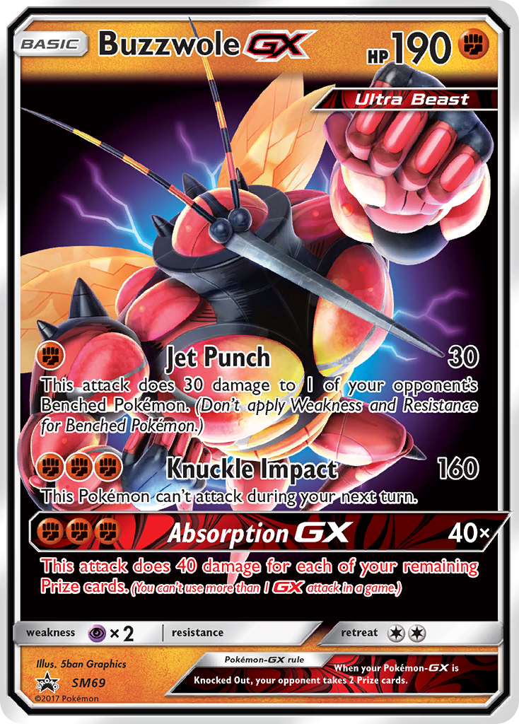 Buzzwole GX - SM69  - Holofoil SM Promos - Promo