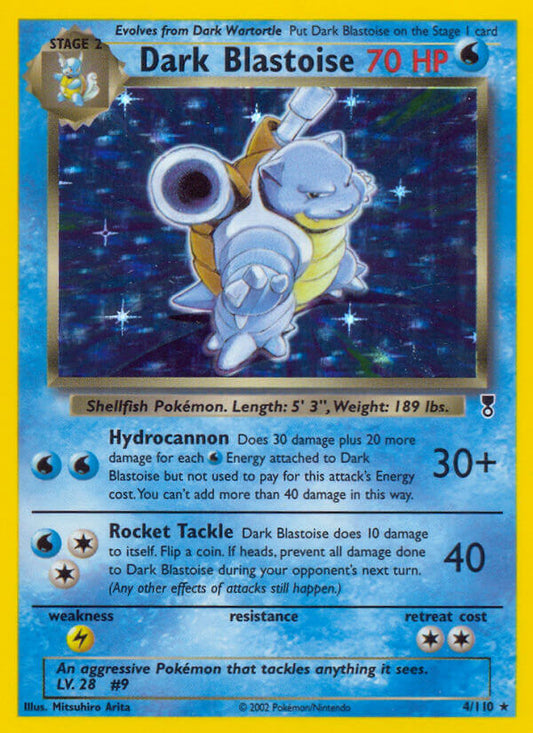 Dark Blastoise - 4/110 (WotC Legendary Collection)/110  Deck Exclusives - Rare