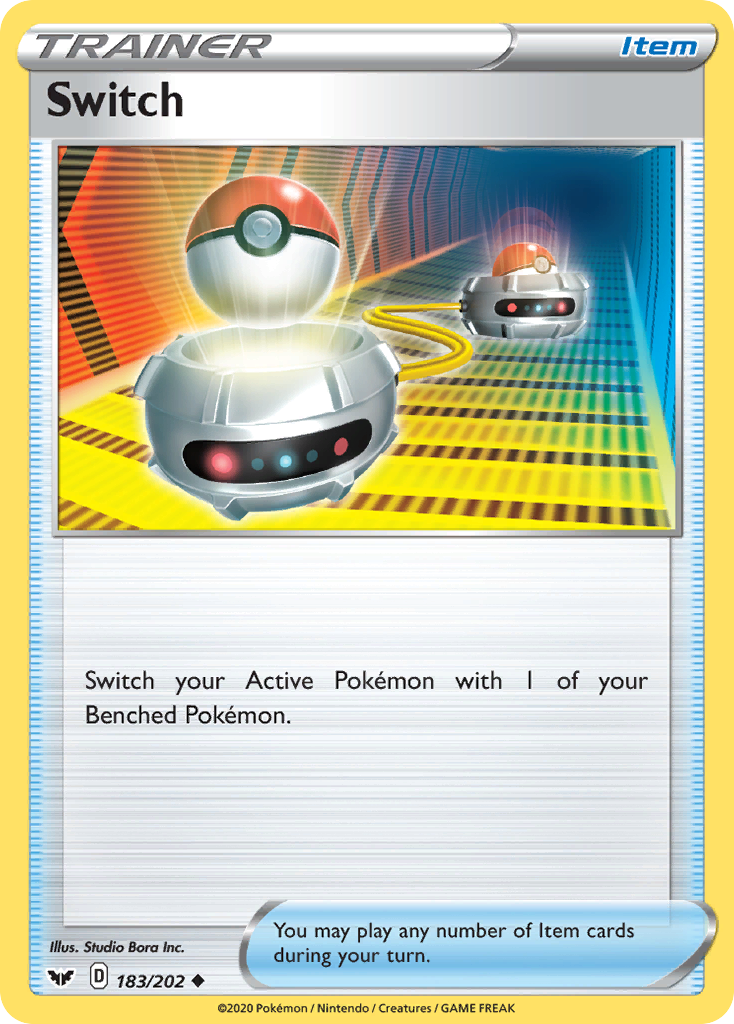 Switch 183  SWSH01 Sword & Shield Base Set - Uncommon