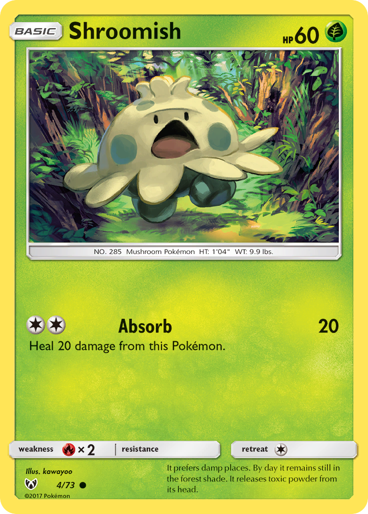 Shroomish 004  Shining Legends - Common