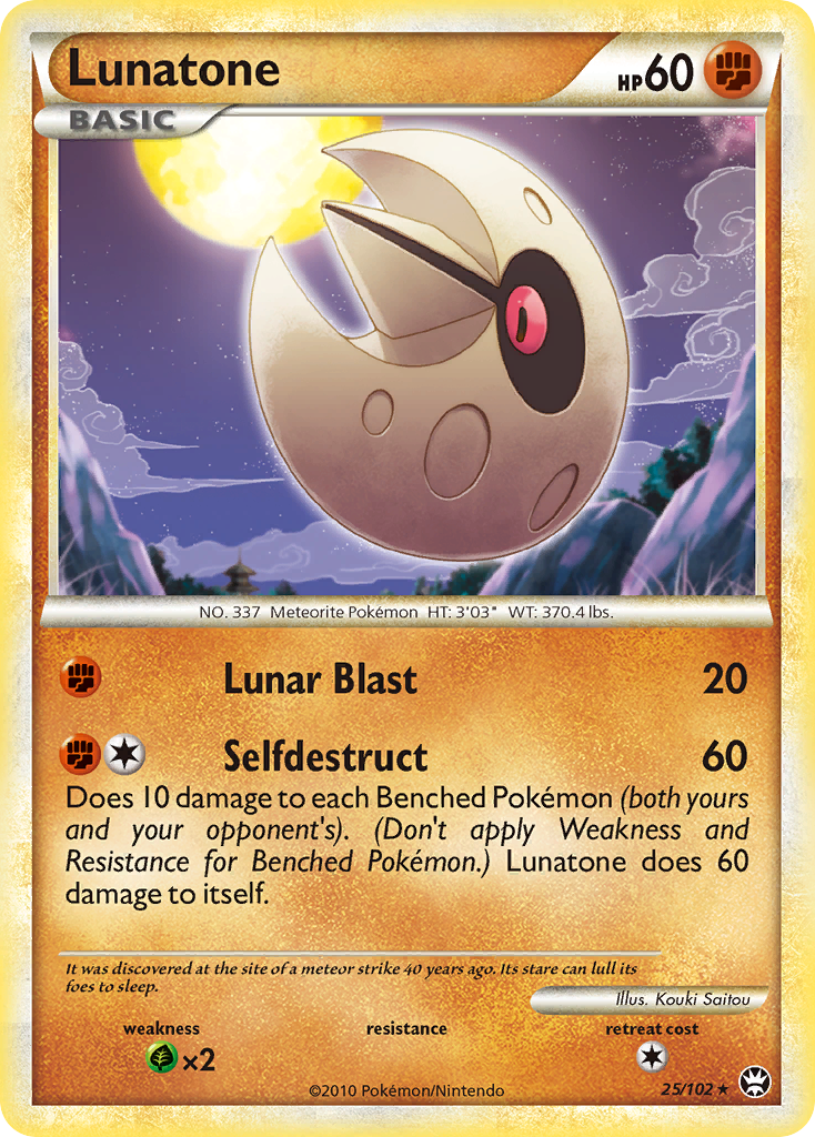 Lunatone  Triumphant - Rare