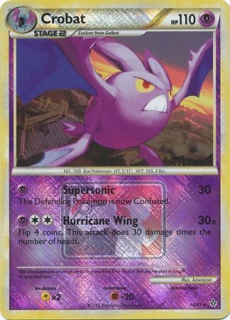 Crobat 014/95  - Reverse Holofoil League & Championship Cards - Promo