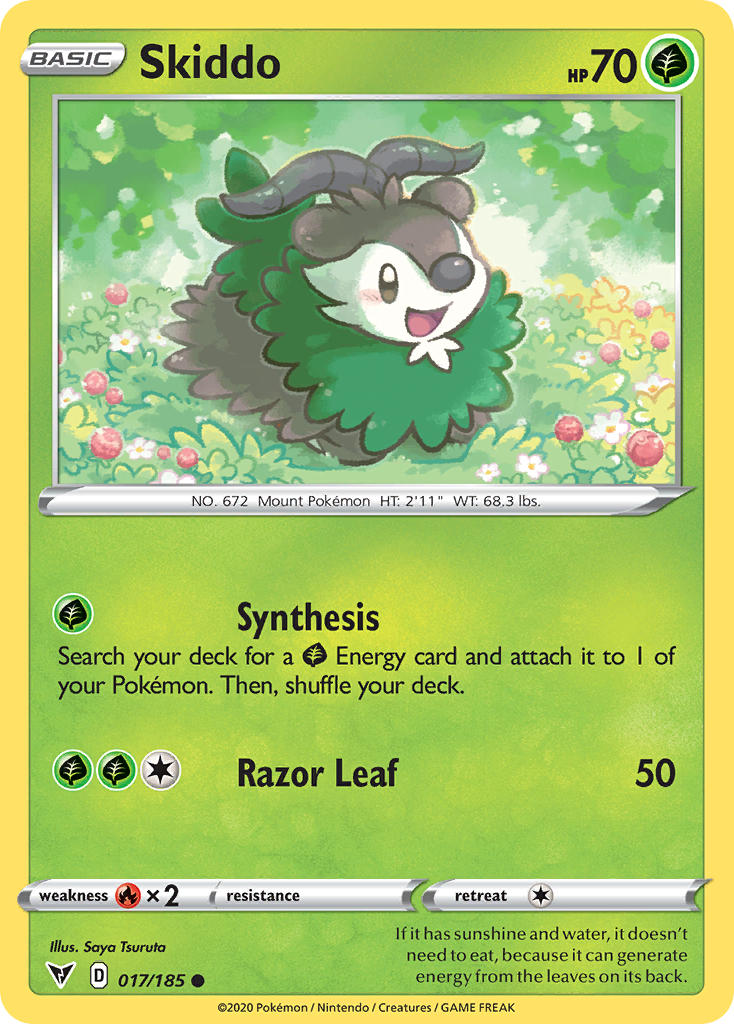 Skiddo 017  SWSH04 Vivid Voltage - Common