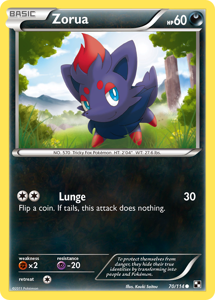 Zorua  Black and White - Common