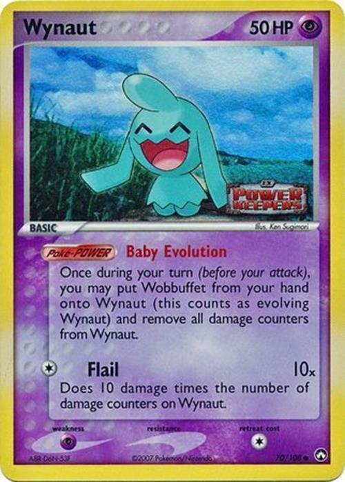 Wynaut 070  - Reverse Holofoil Power Keepers - Common