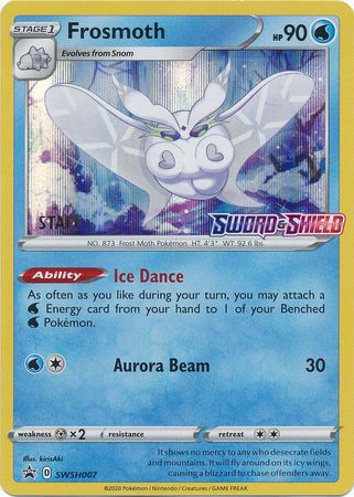 Frosmoth - SWSH007 (Prerelease) [Staff]  - Holofoil SWSH Sword & Shield Promo Cards - Promo