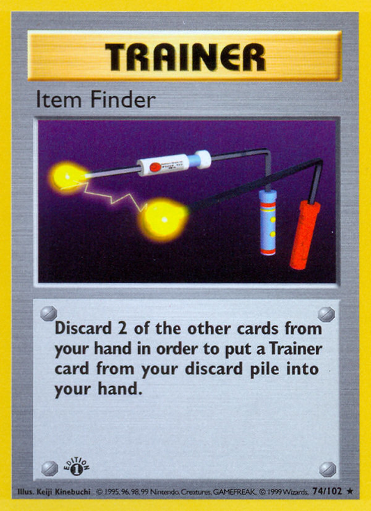 Item Finder 074/102  - 1st Edition Base Set Shadowless - Rare