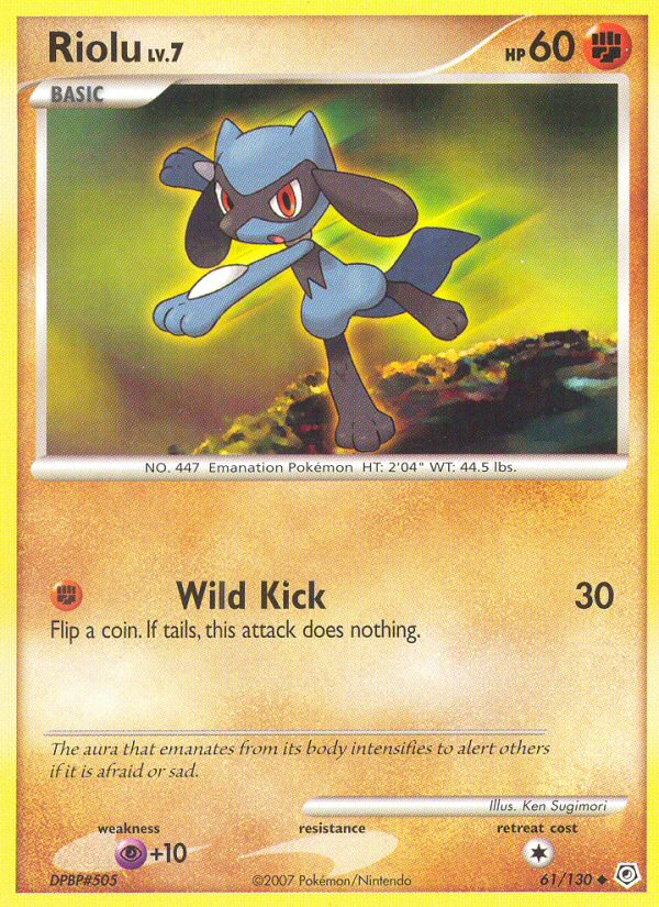 Riolu 061  Diamond and Pearl - Uncommon