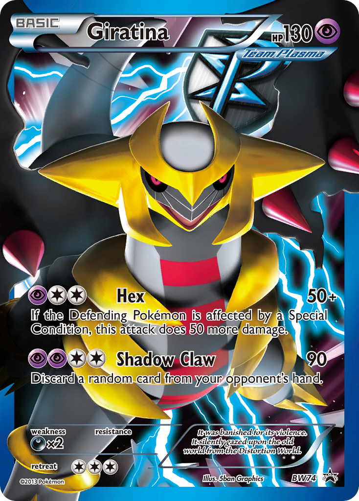 Giratina (Team Plasma)  - Holofoil Black and White Promos - Holo Rare