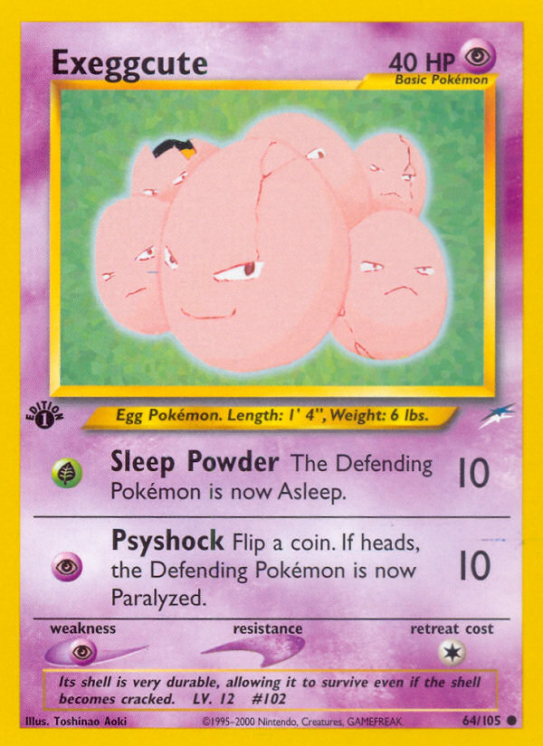 Exeggcute 064  - 1st Edition Neo Destiny - Common