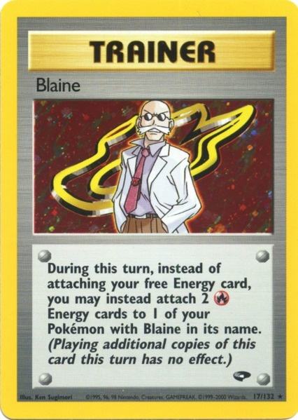 Blaine (17)/132  Gym Challenge - Holo Rare