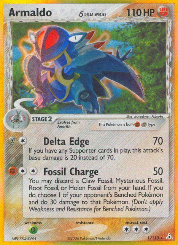 Armaldo (Delta Species)  - Holofoil Holon Phantoms - Holo Rare