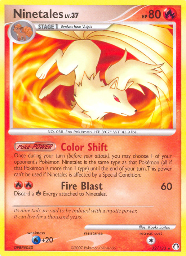Ninetales/123  Mysterious Treasures - Rare