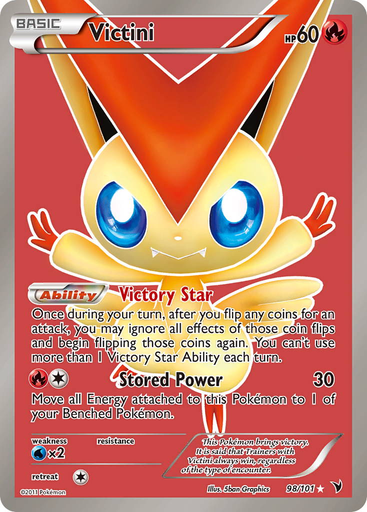 Victini (98 Full Art)  - Holofoil Noble Victories - Ultra Rare