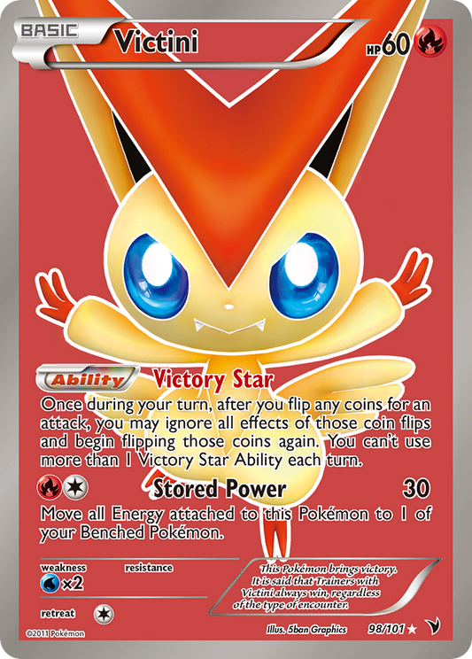 Victini (98 Full Art)  - Holofoil Noble Victories - Ultra Rare