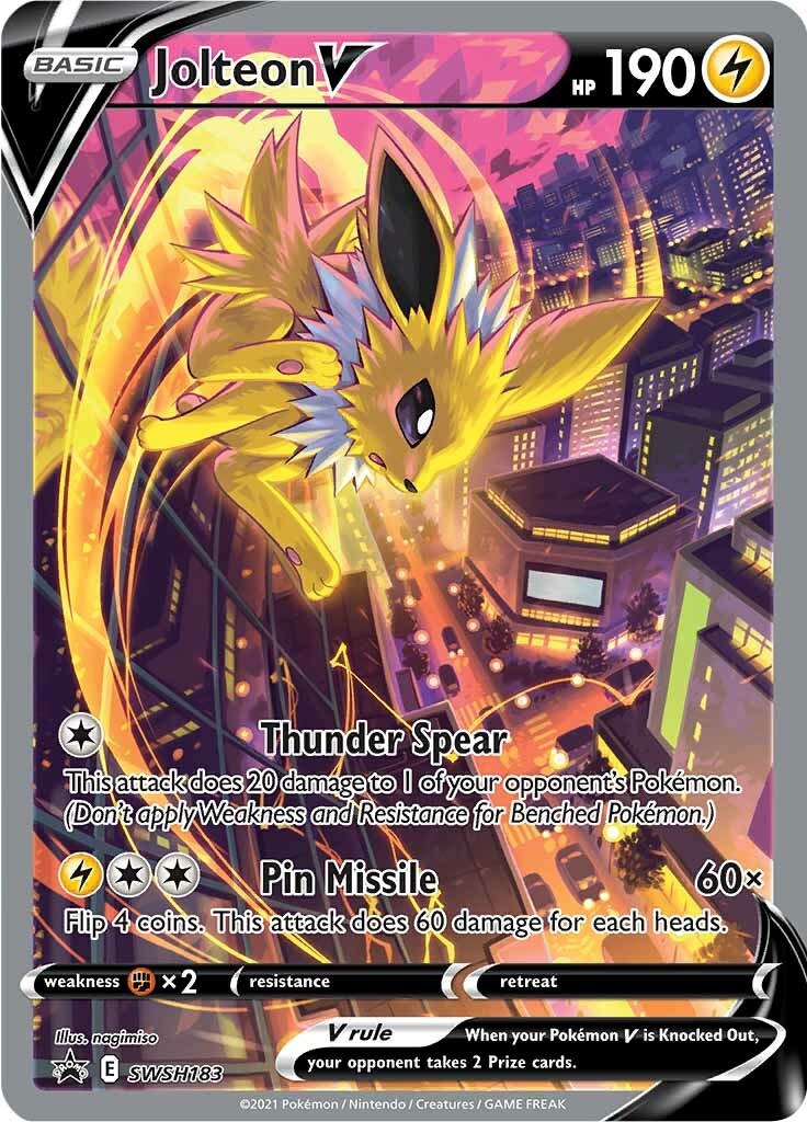 Jolteon V SWSH183  - Holofoil SWSH Sword & Shield Promo Cards - Promo