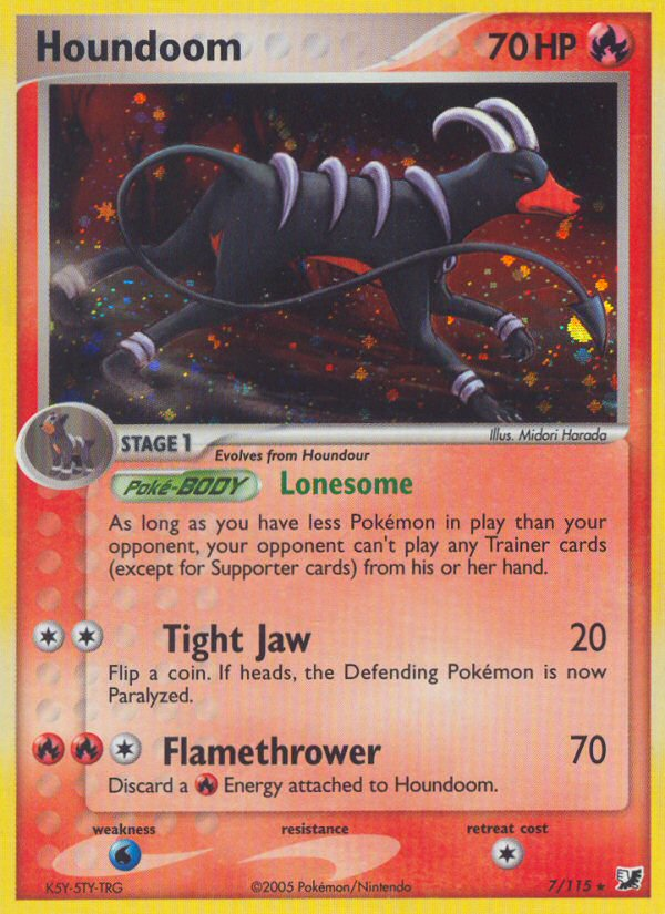 Houndoom  - Holofoil Unseen Forces - Holo Rare