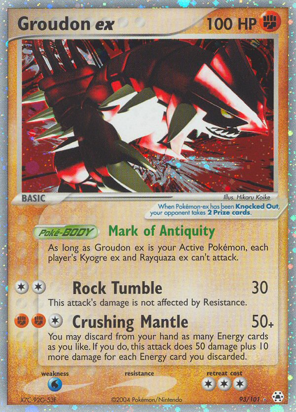 Groudon ex  - Holofoil Hidden Legends - Ultra Rare