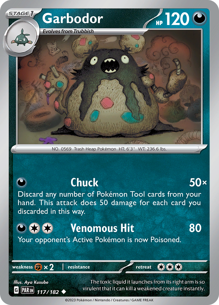 Garbodor 117/182  SV04 Paradox Rift - Uncommon